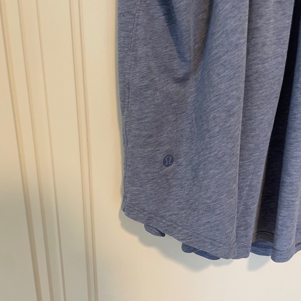 Lululemon Love Tank Pleated Heathered Blue Racerback Size 8 - Picture 8 of 10